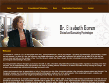 Tablet Screenshot of elizabethgoren.com